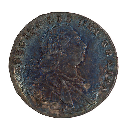 Coin - Threepence, George III, Great Britain, 1800 (Obverse)