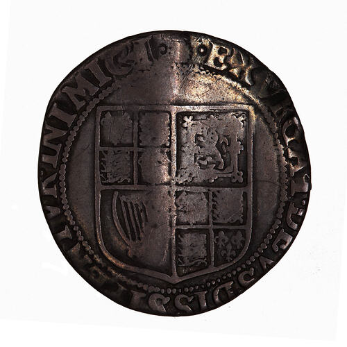 Coin - Shilling, James I, England, Great Britain, 1603-1604 (Reverse)