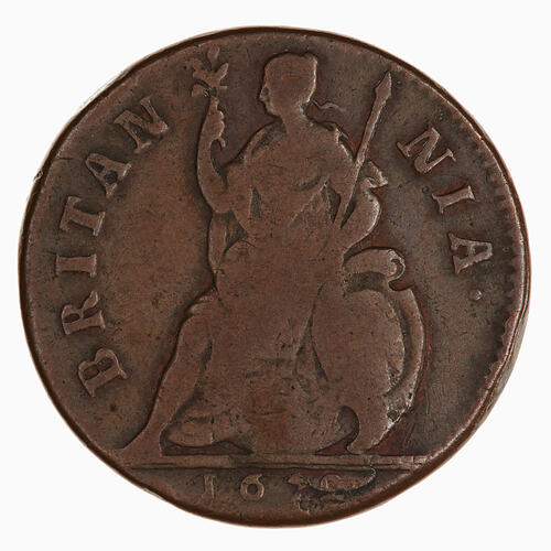 Coin - Farthing, Charles II, Great Britain, 1672 (Reverse)