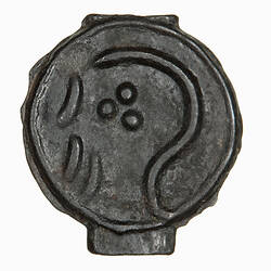 Coin - Potin coin of Kent, Ancient Britain, 75 BC-50 AD (Obverse)