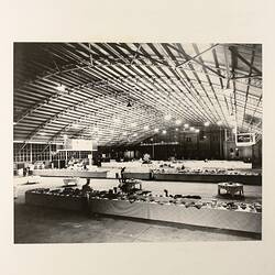 Photograph - Stadium Annexe Set Up For Buffet Dinner, Exhibition Building, Melbourne, circa 1970