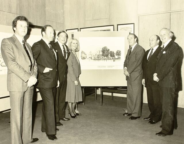 Photograph - Centennial Hall and Gardens Press Conference, Exhibition Building, 28 July 1980