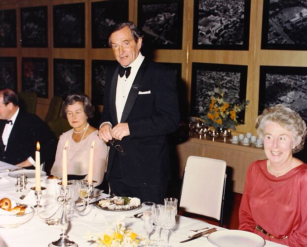 Photograph - Chairman's Toast, Dinner for Deputy Chairman, Ken L. Christian, Celebrating Twenty-Fives Years as Trustee, Royal Exhibition Building, Melbourne, 16 Jul 1982