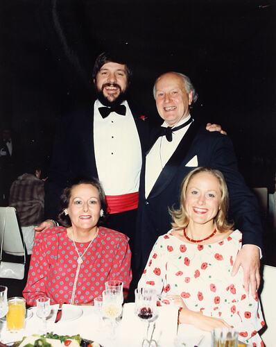 Photograph - Dining, At Home to Ken Christian and John Elden, Royal Exhibition Building, 18 May 1985