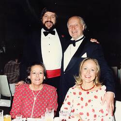 Photograph - Dining, At Home to Ken Christian and John Elden, Royal Exhibition Building, 18 May 1985
