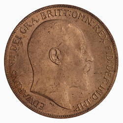 Coin - Penny, Edward VII, Great Britain, 1909 (Obverse)