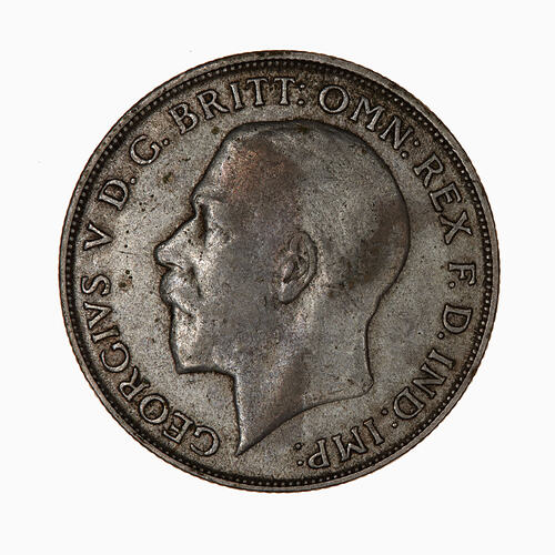 Coin - Florin (2 Shillings), George V, Great Britain, 1922 (Obverse)