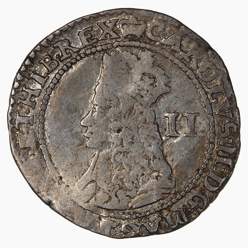 Coin - Twopence, Charles II, Great Britain, 1660-1662 (Obverse)