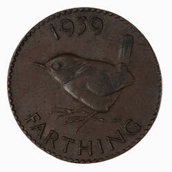 Coin - Farthing, George VI, Great Britain, 1939 (Reverse)