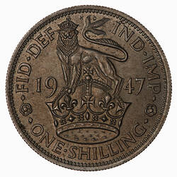 Coin - Shilling, George VI, Great Britain, 1947 (Reverse)
