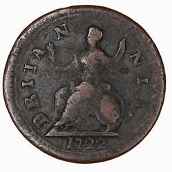 Coin - Farthing, George I, Great Britain, 1722 (Reverse)