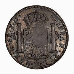 Coin - Emergency Dollar, George III (octagonal stamp), Great Britain, 1804 (Reverse)