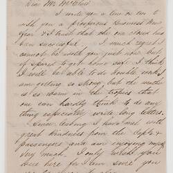 Letter - To Mr McClure, from Diary of David Yuile, 1872