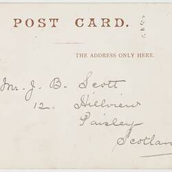 Postcard - Sydney Harbour at Sundown, To J. B. Scott from Marion Flinn, Melbourne, 22 Jun 1904