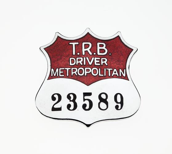 Badge - Taxi Registration, Issued to Michael Attardi, Transport Regulation Board, circa 1964
