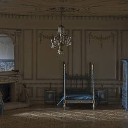 Pendle Hall Dolls' House - Room 18 Blue Bedroom