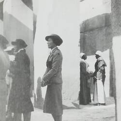 Photograph - Men and Women at Ruins, Sakkara, Egypt, World War II, 1939-1943
