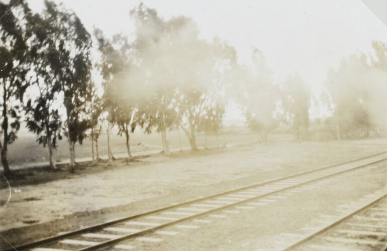 Photograph - Railway Tracks, Khan Yunis, Palestine, World War II, 1939-1943