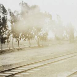 Photograph - Railway Tracks, Khan Yunis, Palestine, World War II, 1939-1943
