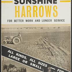 Publicity Brochure - H.V. McKay Massey Harris, Sunshine, Harrows, 1940-41
