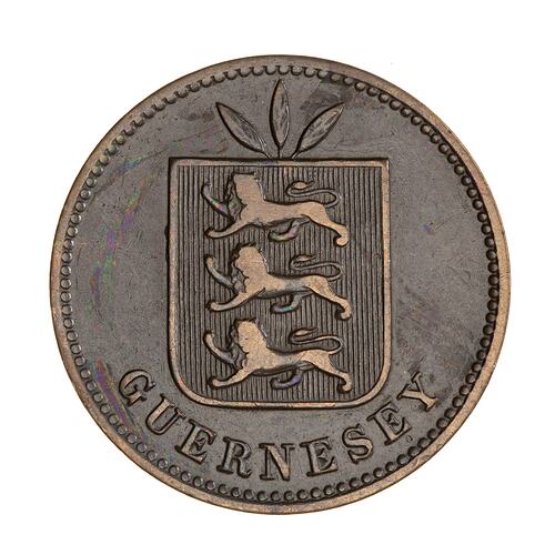 Coin - 4 Doubles, Guernsey, Channel Islands, 1906