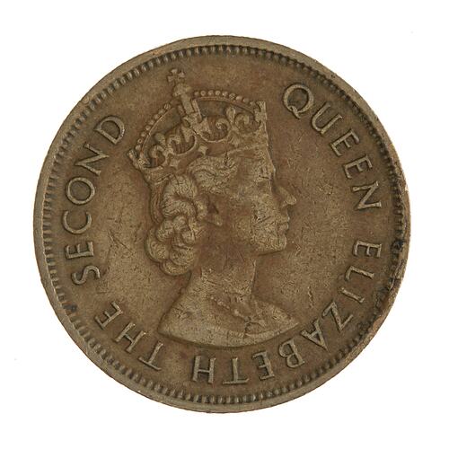 Coin - 10 Cents, Hong Kong, 1961