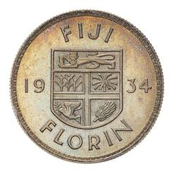 Proof Coin - Florin (2 Shillings), Fiji, 1934