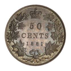 Specimen Coin - 50 Cents, Canada, 1881