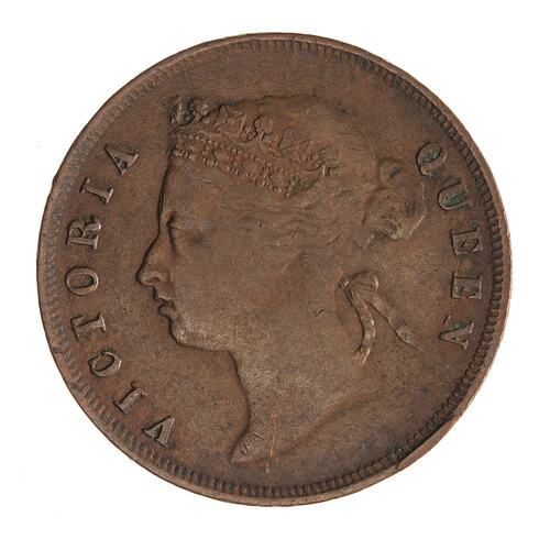 Coin - 1 Cent, Straits Settlements, 1873