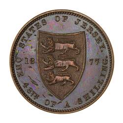Proof Coin - 1/48 Shilling, Jersey, Channel Islands, 1877