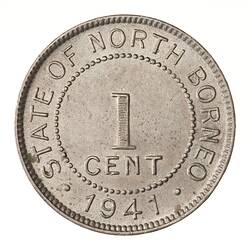 Coin - 1 Cent, North Borneo, 1941