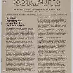 Newsletter - COMPUTE, Vol 2 No 11, Nov 1976