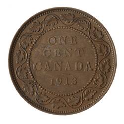 Coin - 1 Cent, Canada, 1913