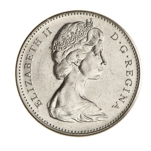 Coin - 5 Cents, Canada, 1968