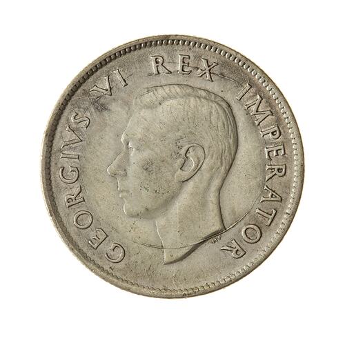 Coin - Florin (2 Shillings), South Africa, 1942