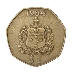 Coin - 1 Tala, Samoa, 1984