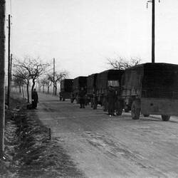 Digital Photograph - Displaced Persons Arriving by Truck, Displaced Persons Camp F, Germany, 1946