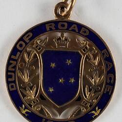 Medal - Cycling, Awarded to Hubert Opperman, Dunlop Road Race, Warrnambool to Melbourne, Victoria, 1929