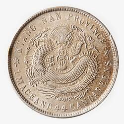 Coin - 10 Cash, Kwangtung, China, 1900-1906