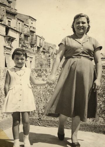 Gesualda & Marianna Mazzarino, Vizzini, Sicily, Italy, circa 1957
