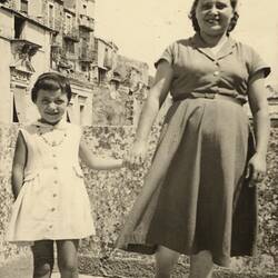Digital Photograph - Gesualda & Marianna Mazzarino, Vizzini, Sicily, Italy, circa 1957