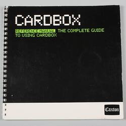 Reference Manual - Card box Indexing Program