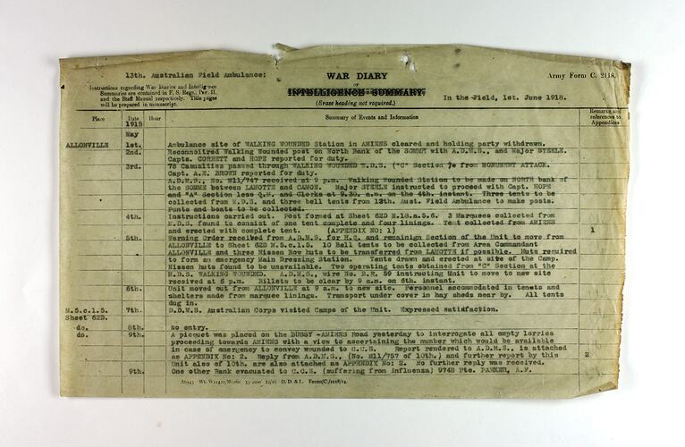Single page on lined off-white paper with black printed text.