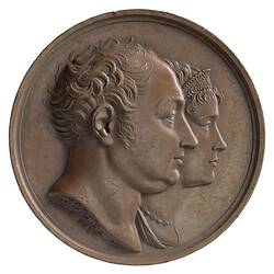 Medal - King & Queen of Bavaria visit the Paris Mint, France, 1810