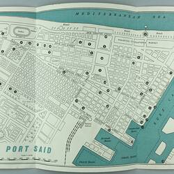 Map - 'P&O Ports of Call, Port Said and Suez Canal', England, November 1959