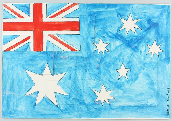 Card - Australian Flag, 2 Oct 1980