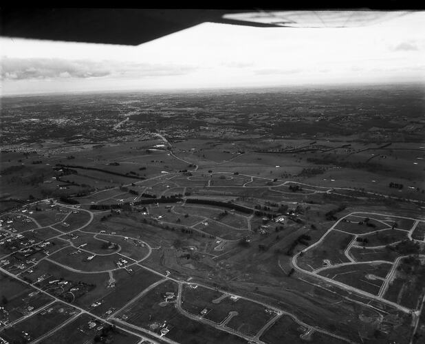 Negative - Aerial View of Lilydale & Surrounding Area, Victoria, 20 Jul 1968