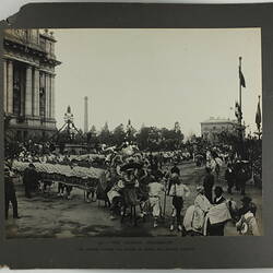 Photograph - Federation Celebrations, 'The Chinese Procession', Corner Spring and Bourke Streets, Melbourne,  May1901