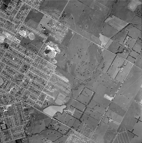Negative - Aerial View of Dandenong, Victoria, Dec 1960