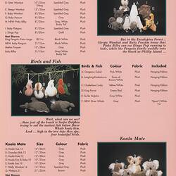 Catalogue - Jakas Soft Toys, Melbourne, 1994-1995